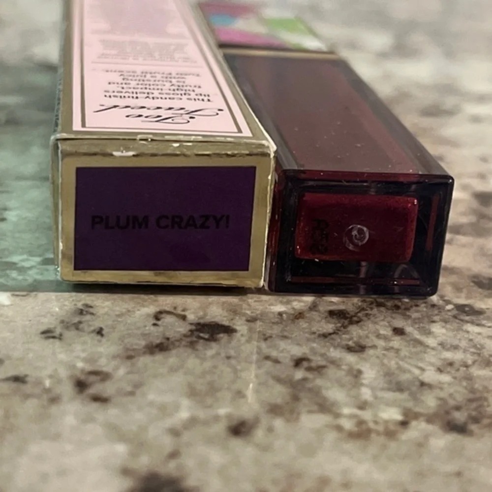Too Faced Juicy‎ Fruits Lip Gloss Glaze “Plum Crazy!” 7ml/0.24 oz NEW With Box